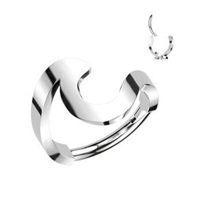 Šperky4U Ocelový kruh - helix / cartilage piercing - SG111ST-1208
