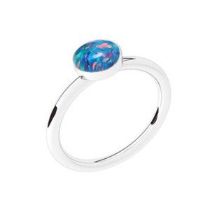 NUBIS® Stříbrný prsten s opálem - velikost 54 - NBP42-OP01-54