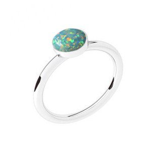 NUBIS® Stříbrný prsten s opálem - velikost 50 - NBP42-OP03-50