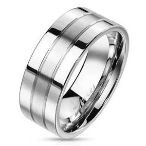Šperky4U OPR1406 Pánský snubní prsten šíře 8 mm - velikost 67 - OPR1406-8-67