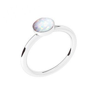 NUBIS® Stříbrný prsten s opálem - velikost 55 - NBP42-OP17-56