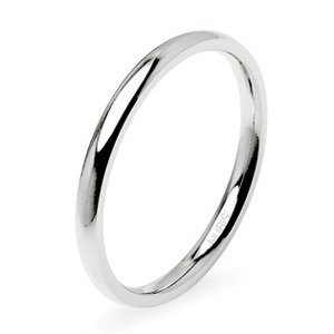 NUBIS® Ocelový prsten šíře 2 mm - velikost 50 - NSS1025-50