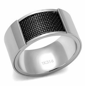 Šperky4U Pánský ocelový prsten - velikost 62 - OPR1925-62