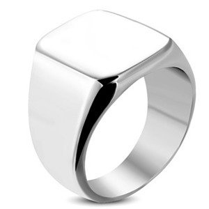 Šperky4U Pečetní ocelový prsten, vel. 52 - velikost 52 - OPR1601-52
