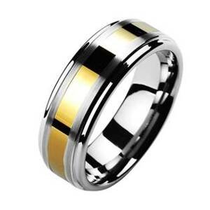 NUBIS® NWF1024 Pánský snubní prsten wolfram - velikost 68 - NWF1024-8-68