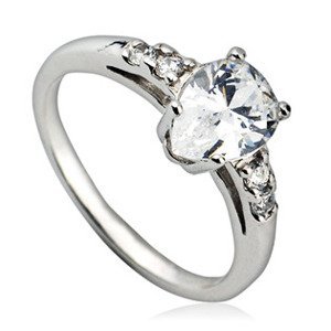 Šperky4U Stříbrný prsten se zirkony vel. 52 - velikost 52 - ZB9813-52