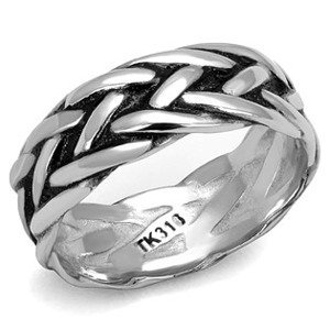 Šperky4U Pánský ocelový prsten - velikost 65 - OPR1928-65