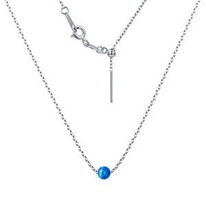 NUBIS® Ocelový opálový náhrdelník - kulička 5 mm - NBP97-OP05
