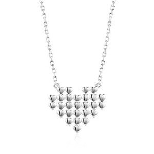 Šperky4U Stříbrný náhrdelník srdíčko - ZB87186