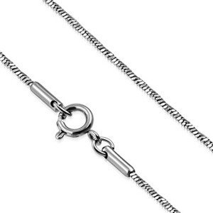 Šperky4U Ocelový řetízek kroucený, délka 45 cm - OPE1328-010-45