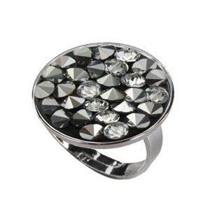 NUBIS® Prsten s krystaly Crystals from Swarovski® LIGHT CHROME - LVX301-CHR