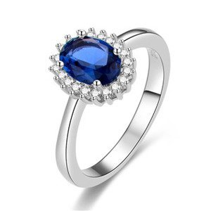 NUBIS® Stříbrný prsten se zirkony - velikost 54 - NB-5518-54