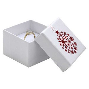 Šperky4U Vánoční dárková krabička na prsten - KR0465