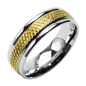 Spikes USA Ocelový prsten, vel. 49 - velikost 49 - OPR1394-49