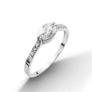 Šperky4U Stříbrný prsten se zirkonem, vel. 58 - velikost 58 - CS2020-58