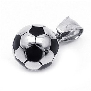 Šperky4U Ocelový přívěšek - fotbalový míč - OPP1053