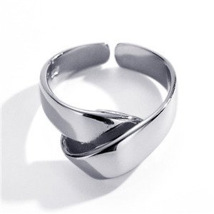 NUBIS® Stříbrný prsten uzel - velikost universální - NB-5529