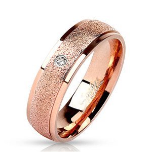 Šperky4U Ocelový prsten se zirkonem - velikost 57 - OPR0015-6-57