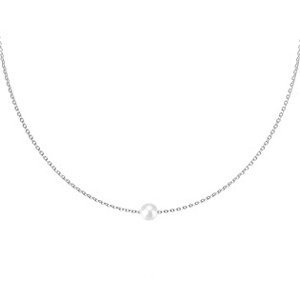 Šperky4U Ocelový náhrdelník s perličkou - OPD0324-ST
