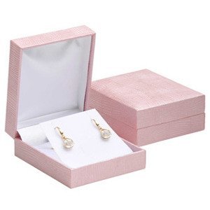 Šperky4U Růžová koženková krabička na náhrdelník nebo náušnice - KR0484