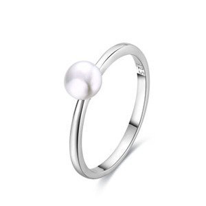 NUBIS® Stříbrný prsten s perlou - velikost 53 - NB-5534-53