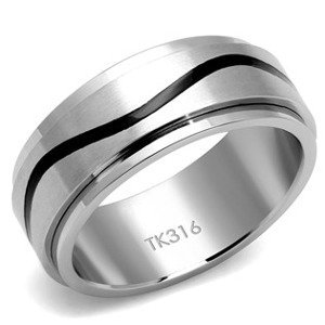 Šperky4U Pánský ocelový prsten - velikost 67 - OPR1937-67