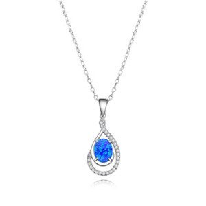 NUBIS® Stříbrný náhrdelník s opálem - NB933-OP05