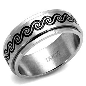 Šperky4U Pánský ocelový prsten TRIBAL - velikost 70 - OPR1941-70