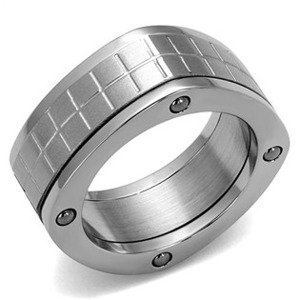 Šperky4U Pánský ocelový prsten - velikost 57 - OPR1595-57