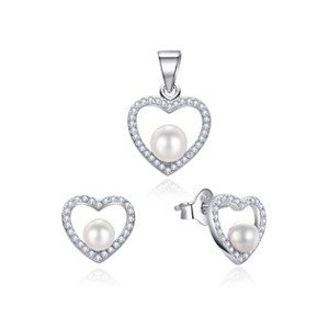 NUBIS® Stříbrná souprava šperků s perlou - NB-9039