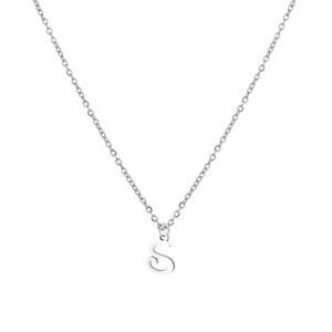 Šperky4U Ocelový náhrdelník, písmeno - OPD0339-S