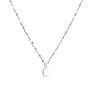 Šperky4U Ocelový náhrdelník, písmeno - OPD0339-G