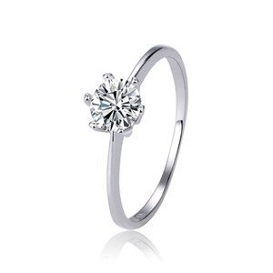 NUBIS® Stříbrný zásnubní prsten - velikost 52 - NB-5537-52