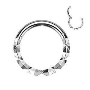Šperky4U Piercing kruh segment - K01072ST-1208