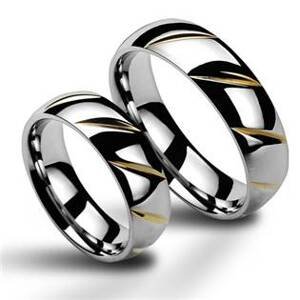 NUBIS® NSS3001 Pánský snubní prsten ocel - velikost 65 - NSS3001-65