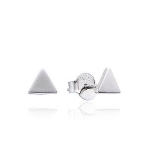 NUBIS® Stříbrné náušnice trojúhelníky - NB-3872