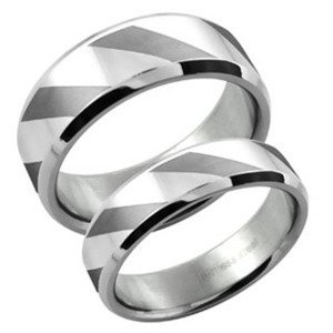 Šperky4U Ocelový prsten, vel. 52 - velikost 52 - OPR1415-52