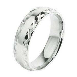 Šperky4U Ocelový prsten, šíře 6 mm, vel. 63 - velikost 63 - OPR0057-63