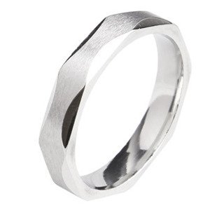 Šperky4U Ocelový prsten, šíře 4 mm, vel. 66 - velikost 66 - OPR0058-66