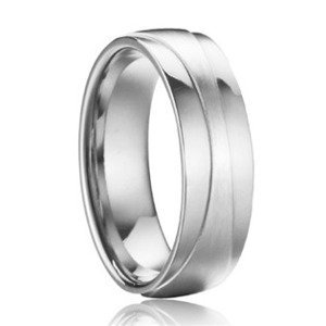 Šperky4U Pánský ocelový prsten, šíře 7 mm, vel. 62 - velikost 62 - OPR0085-P-62