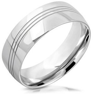 Šperky4U Pánský ocelový prsten - velikost 64 - OPR0107-64