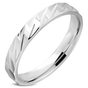 Šperky4U Ocelový prsten, šíře 4 mm - velikost 50 - OPR0021-49