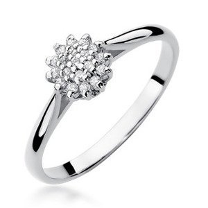 NUBIS® Zlatý prsten s diamanty - W-401W
