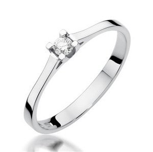 NUBIS® Zlatý prsten s diamantem - W-407W