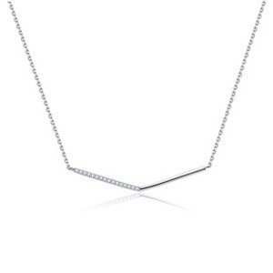 Šperky4U Stříbrný náhrdelník se zirkony - NB-2369
