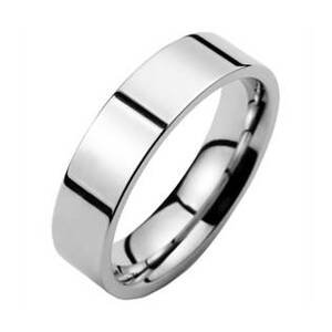 Šperky4U Ocelový prsten lesklý, šíře 6 mm - velikost 63 - OPR1266-63