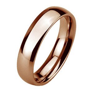 Wolframový prsten zlacený, šíře 6 mm - velikost 55 - NWF1060-55