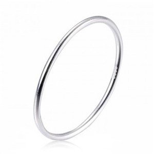 NUBIS® Minimalistický stříbrný prsten - velikost 54 - NB-5069-55