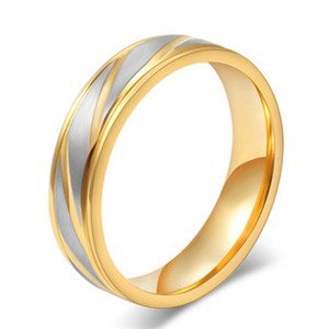 Šperky4U Ocelový prsten, šíře 6 mm, vel. 57 - velikost 57 - OPR0044-6-57