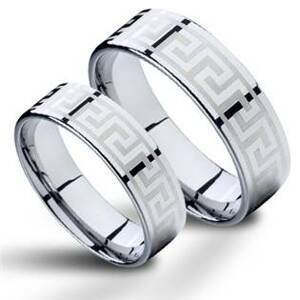 NUBIS® NWF1056 Pánský snubní prsten wolfram - velikost 65 - NWF1056-65